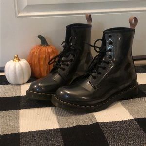 Metallic black/grey Dr. Martens. Great condition!!